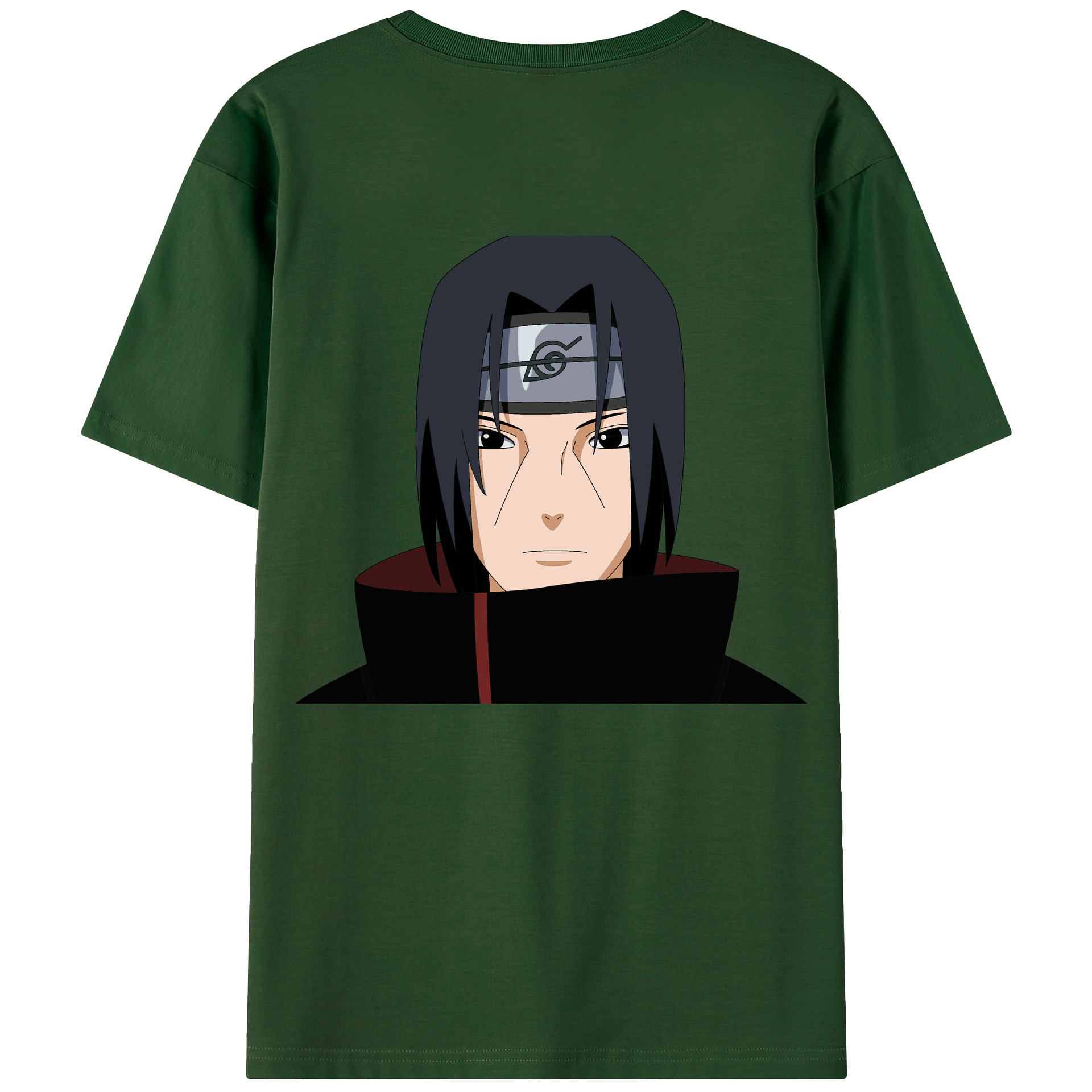 （画像用） NARUTO -ナルト- うちは イタチ Uchiha Itachi 綿100％半袖Tシャツ（背面プリント）